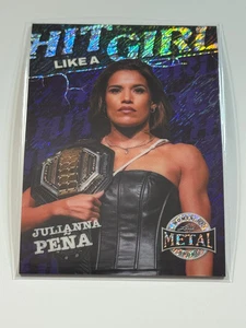 2025 Leaf Metal Women Of Sport Hit Like A Girl Purple Shmr #10 Julianna Pena 1/1 - Bild 1 von 2