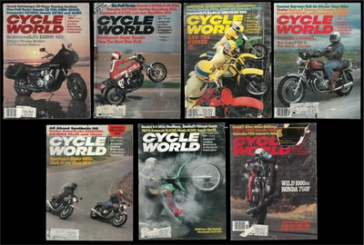 Vintage CYCLE WORLD Magazine Lot 1979 Vol 18 7 Issues APR MAY JUN JUL SEP NOV - Image 1 of 2