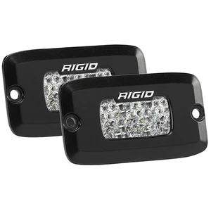 Rigid 980013 SR-M Series PRO White Rectangle LED Lights Pair Kit Black Aluminum - Foto 1 di 10