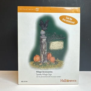 Department 56 Halloween Spooky Village Accessories Sign Customizable 5653144 - Picture 1 of 4