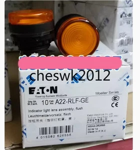 5 PIEZAS NUEVO EATON MOELLER Cabezal de lámpara indicador plano A22-RLF-GE amarillo - Imagen 1 de 3