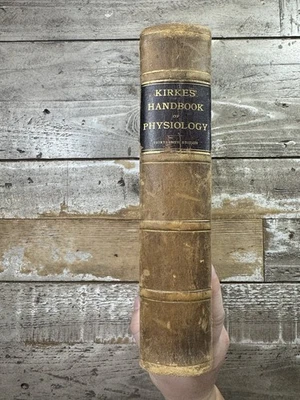 1893 Antique Leather Medical Book “Hand-Book of Physiology” - Image 1 of 4