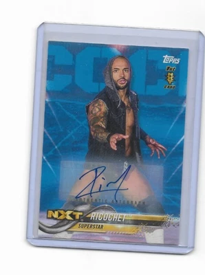 2018 Topps nxt 1st card Ricochet signed Autograph 31/50 wwe - Image 1 of 2