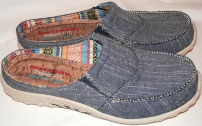 Mules sin cordones Skechers Relaxed Fit Reggae Fest talla 8 azul marino # 49143 nuevo sin caja Foto 1 de 4