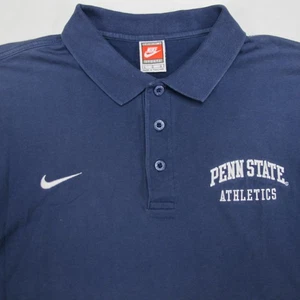 Vintage Penn State Polo Shirt Mens Large Blue Nike Sports 90s Athletics - Picture 1 of 10