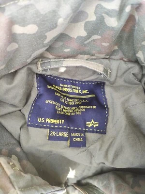 alpha industries DRIVER jacket SPOTTED CAMO xxl - Image 1 of 4