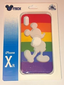 Disney Rainbow Gay Pride Mickey Silhouette Apple Iphone XR Celular Case NUEVO - Imagen 1 de 1