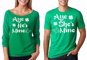 Pareja Camisetas de San Patricio Saint Paddy's Patty's Camisetas Verdes Fiesta - Imagen 1 de 2