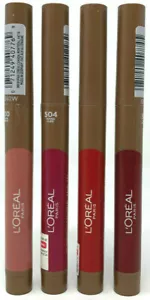 (4) Loreal Infallible Matte Lip Crayon Broken Seals Unique Colors No Repeats - Picture 1 of 3