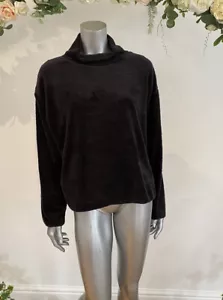 Maglione NATIVO GIOVENTÙ taglia 10 12 morbido a imbuto collo blu navy manica lunga NUOVO HC56 - Foto 1 di 12