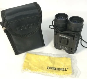 Bushnell Binoculars 8 X 21 383ft at 1000 yds Binoculars With Case Used - Picture 1 of 5