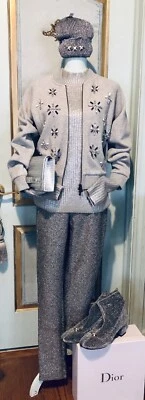 Pantalones ajustados plateados metálicos talla M nuevos con etiquetas Foto 1 de 4