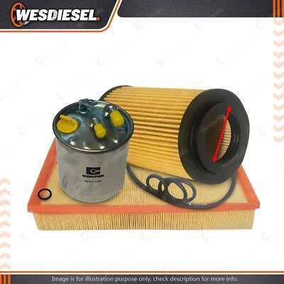 Oil Air Fuel Filter Kit fits Mercedes Benz Sprinter 310 313 316 416 513 516 W906 - image 1 of 2