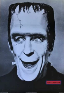 Herman Munster Black and White Poster 23.5 x 34 - Picture 1 of 1