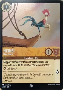 7/204 HEIHEI BOOT SNACK DAS ERSTE KAPITEL FOLIE COMMON DISNEY LORCANA KARTE - Bild 1 von 1
