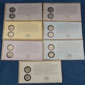 Lot of 7 DC & US Territories Washington Quarters Commem. Covers - Free Ship US - Picture 1 of 10