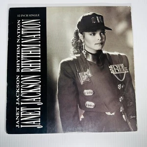 Janet Jackson Rhythm Nation Vinyl 12" Single 1989 United Mix House Nation Mix - Picture 1 of 24