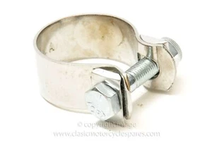 Silencer Clamp, Chrome, 1 1/2" - Picture 1 of 2