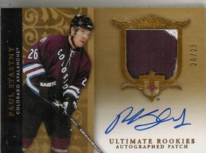 Paul Stastny 06/07 Ultimate Rookie Autographed Patch #ed 20-25