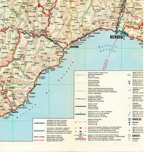 Savona Vado Ceva Imperia Genova 1962 picc carta orig Albissola Voltri autostrade - Picture 1 of 1