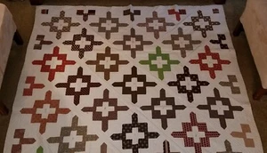 19th Century American Friendship Quilt 32 Signed Name Blocks 88" x 72" - Picture 1 of 24