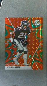 Panini Mosaic Green Reactive Prizm #18 2020 Deion Sanders Falcons - Imagen 1 de 2