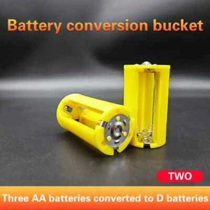 2x Portable Battery Holder Converter Adapter 3x AA LR6 to Type D Case Switcher - Picture 1 of 6
