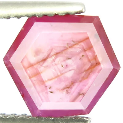 NATURAL RUBY 2.48ct FANTASTIC PINKISH RED SHEEN UNTREATED AFRICAN RUBY FANCY CUT - Image 1 of 4