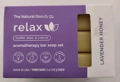 The Natural Beauty - Relax Lavender Honey Aromatherapy Bar Soap  Set  - Image 1 of 3