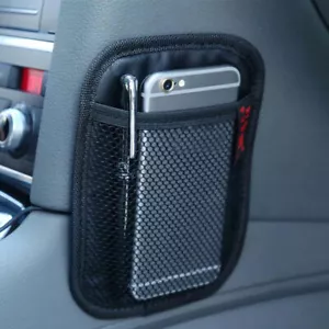 Car Storage Net Pouch Bag Phone Holder Organizer Pocket Car Interior Accessories - Picture 1 of 7