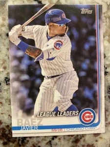 2019 TOPPS ON-DEMAND MINI LEAGUE LEADERS CARD PR 291 CUBS JAVIER BAEZ #90 - Picture 1 of 1
