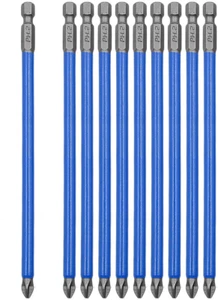 Biaungdo 10Pcs 6 Inch Magnetic Long Hex Phillips Screw Head Electric Screwdriver - Picture 1 of 12