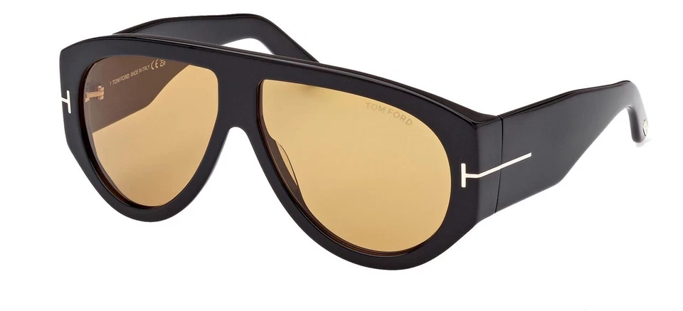 Tom Ford FT1044 01E Men's Aviator Sunglasses - Brown