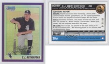 2010 Bowman Chrome Prospects Purple Refractor /999 CJ Retherford #BCP69