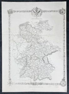1860 John Rapkin antica mappa della Germania (21253) - Foto 1 di 2