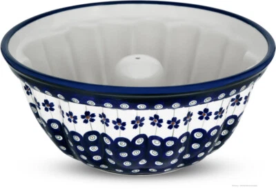 Bunzlauer Keramik Rührkuchen Backform Gugelhupf rund Ø27xH12 cm, V=2L Dekor 166a - Bild 1 von 2