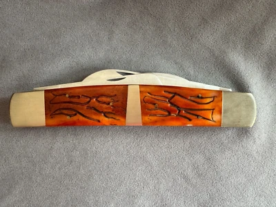 Cuchillo plegable grande de cuatro hojas para cubiertos de escarcha pesada Foto 1 de 4