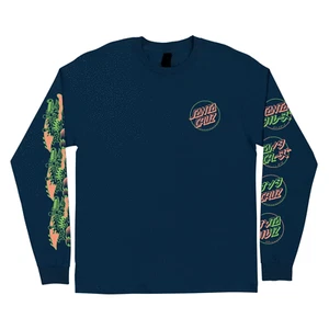 Santa Cruz Skateboards Longsleeve Shirt Slasher Flip Navy - Picture 1 of 2