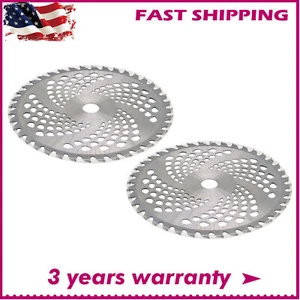 Carbide Tip Brush Blades – For Cutter, Trimmer, Weed Eater 2 Pack 10" x 40T - Picture 1 of 9