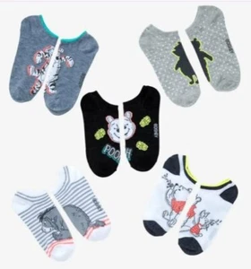 NWT Disney Parks Winnie The Pooh Womens No-Show 5 Pair Sock Size 9-11 Shoe 5-10 - Picture 1 of 1