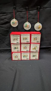 Sally Huss Ornament Collection D 71 #94737 Lot of 12 balls - Picture 1 of 10