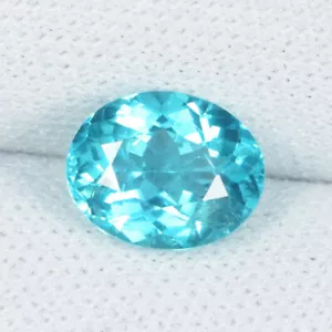 1.44 Cts Best Luster "Paraiba Hug" Natural Blue Apatite Oval Cut....!!!!! - Picture 1 of 2