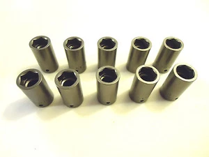 Impact Sockets, 10 Pieces, 1/4” Drive, 3/8” 6 Point, Shallow, Hanson, USA, New - Picture 1 of 4
