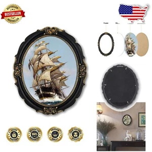 Timeless Antique Oval Picture Frame 11x14 - Floral Design for Classic Home Decor - Picture 1 of 8