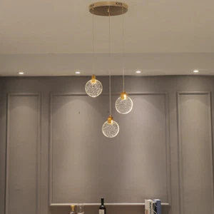 LED Chandelier Lights Bar Lights Living Room Ceiling Lamps Crystal Pendant Light - Picture 1 of 11