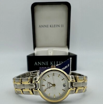 Vintage Anne Klein II 10/3048-9 Two Tone Quartz Women's Watch - NWT NIB - Image 1 of 4