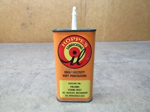 Vintage Hoppen Pistole Reinigung Schusswaffe Öldose Werbung Jagd Hochviskosität - Bild 1 von 4
