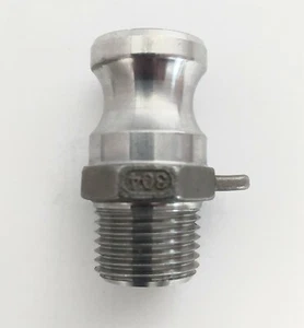 CAMLOCK TYPE F Male to 1/2" NPT Male 316 Stainless - Picture 1 of 1