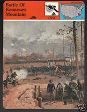 BATTLE OF KENNESAW MOUNTAIN Georgia 1864 U.S. Civil War STORY OF AMERICA CARD