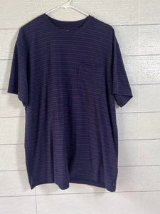 Vineyard Vines Edgartown T-Shirt Size XL Blue Red Stripe Short Sleeve Pima Cotto - Picture 1 of 7